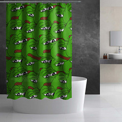 Шторка для душа Sad frogs, цвет: 3D-принт — фото 2