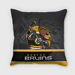 Подушка квадратная Boston Bruins, цвет: 3D-принт