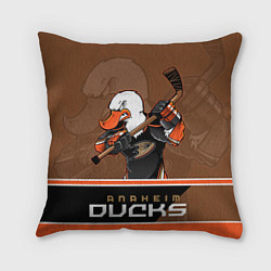 Подушка квадратная Anaheim Ducks, цвет: 3D-принт