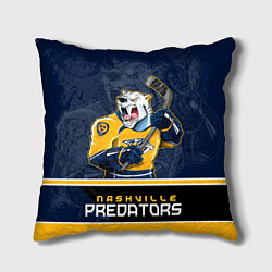 Подушка квадратная Nashville Predators цвета 3D-принт — фото 1