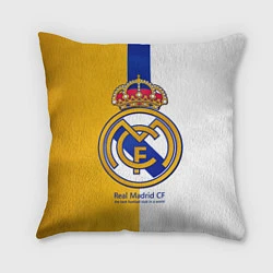 Подушка квадратная Real Madrid CF, цвет: 3D-принт
