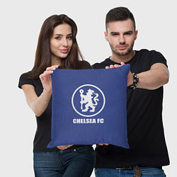 Подушка квадратная Chelsea FC, цвет: 3D-принт — фото 2