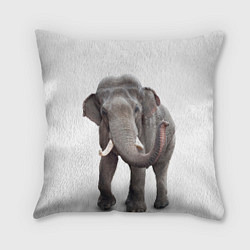 Подушка квадратная Большой слон, цвет: 3D-принт