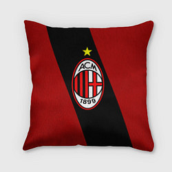 Подушка квадратная Milan FC: Red Collection, цвет: 3D-принт