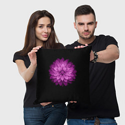Подушка квадратная Violet Flower, цвет: 3D-принт — фото 2