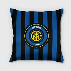 Подушка квадратная Inter FC 1908, цвет: 3D-принт