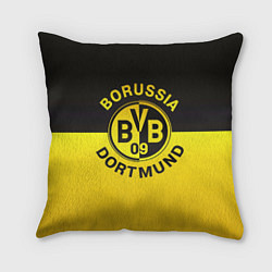 Подушка квадратная Borussia Dortmund FC, цвет: 3D-принт