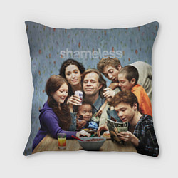 Подушка квадратная Shameless, цвет: 3D-принт