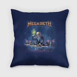 Подушка квадратная Megadeth: Rust In Peace, цвет: 3D-принт