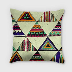 Подушка квадратная Индейские мотивы, цвет: 3D-принт