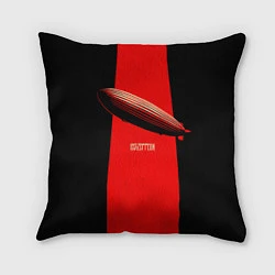 Подушка квадратная Led Zeppelin: Red line, цвет: 3D-принт
