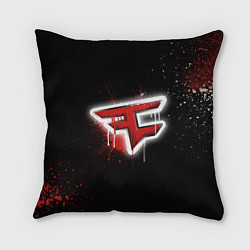 Подушка квадратная FaZe Clan: Black collection, цвет: 3D-принт