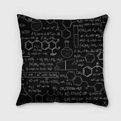 Подушка квадратная Химия, цвет: 3D-принт