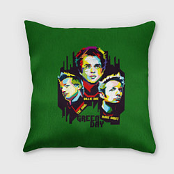 Подушка квадратная Green Day: Trio, цвет: 3D-принт