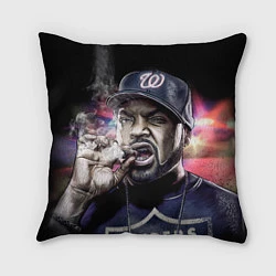 Подушка квадратная Ice Cube: Big boss, цвет: 3D-принт