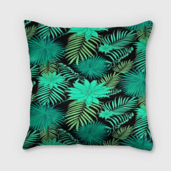 Подушка квадратная Tropical pattern, цвет: 3D-принт