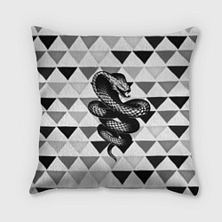 Подушка квадратная Snake Geometric, цвет: 3D-принт