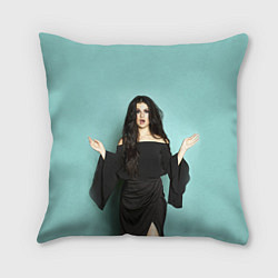 Подушка квадратная Selena Gomez, цвет: 3D-принт