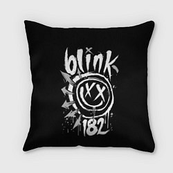 Подушка квадратная Blink-182, цвет: 3D-принт