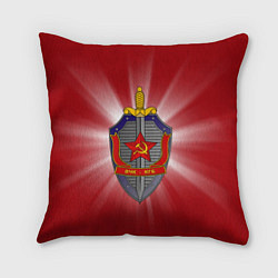 Подушка квадратная КГБ, цвет: 3D-принт