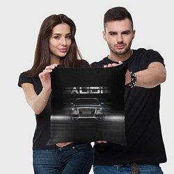 Подушка квадратная Audi Q7 скорость, цвет: 3D-принт — фото 2