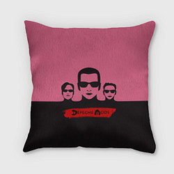 Подушка квадратная Группа Depeche Mode, цвет: 3D-принт
