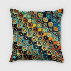 Подушка квадратная Мозаика, цвет: 3D-принт