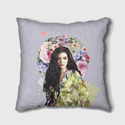 Подушка квадратная Lorde Floral цвета 3D-принт — фото 1