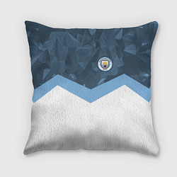 Подушка квадратная Manchester City FC: Sport, цвет: 3D-принт