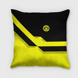 Подушка квадратная BVB FC: Yellow style, цвет: 3D-принт