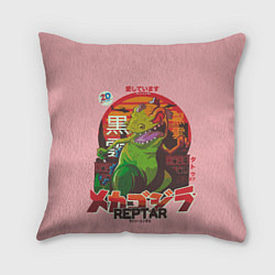 Подушка квадратная Godzilla Reptar, цвет: 3D-принт