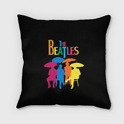 Подушка квадратная The Beatles: Colour Rain, цвет: 3D-принт