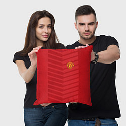 Подушка квадратная FC Manchester United: Reverse, цвет: 3D-принт — фото 2