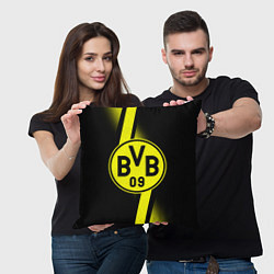Подушка квадратная FC Borussia Dortmund: Storm, цвет: 3D-принт — фото 2