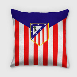 Подушка квадратная FC Atletico Madrid, цвет: 3D-принт