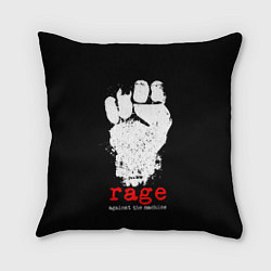Подушка квадратная Rage Against the Machine, цвет: 3D-принт