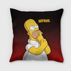 Подушка квадратная Homer Genius