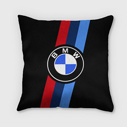 Подушка квадратная BMW 2021 M SPORT БМВ М СПОРТ, цвет: 3D-принт