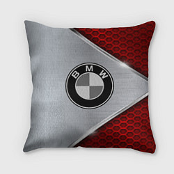 Подушка квадратная BMW: Red Metallic, цвет: 3D-принт