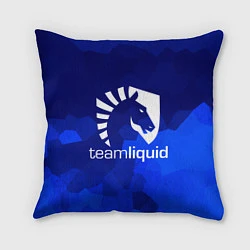 Подушка квадратная Team Liquid: Polygons, цвет: 3D-принт