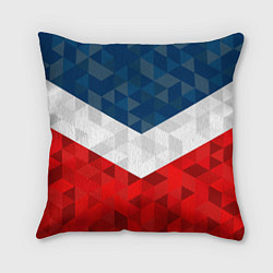 Подушка квадратная Форма России, цвет: 3D-принт