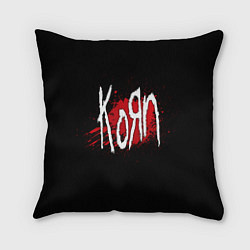 Подушка квадратная Korn: Blood, цвет: 3D-принт