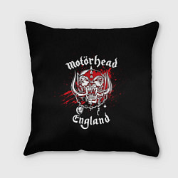 Подушка квадратная Motorhead England, цвет: 3D-принт