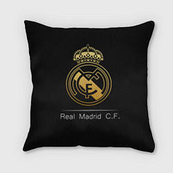 Подушка квадратная FC Real Madrid: Gold Edition, цвет: 3D-принт