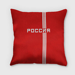 Подушка квадратная Россия: Красная машина, цвет: 3D-принт