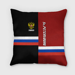 Подушка квадратная St.Petersburg, Russia, цвет: 3D-принт