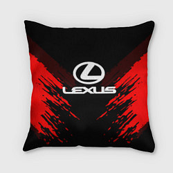 Подушка квадратная Lexus: Red Anger, цвет: 3D-принт