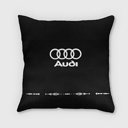Подушка квадратная Audi: Black Abstract цвета 3D-принт — фото 1