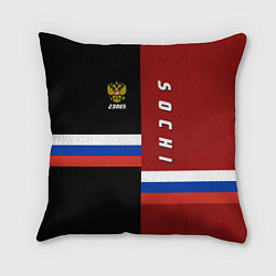 Подушка квадратная Sochi, Russia, цвет: 3D-принт
