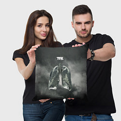 Подушка квадратная TFK Exhale, цвет: 3D-принт — фото 2